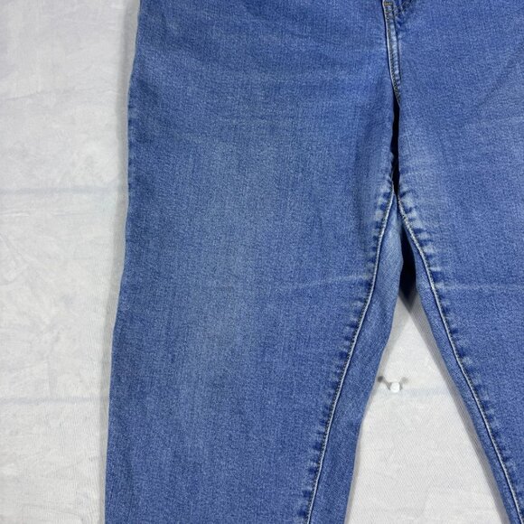 Levi's Tapered Leg Jeans Womens Blue Denim High Waisted 5-Pocekts Size 32 - Picture 5 of 16